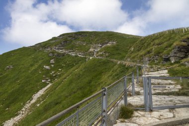 Yazın İsviçre Alpleri manzarası