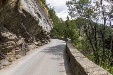 Yazın İsviçre Alpleri manzarası