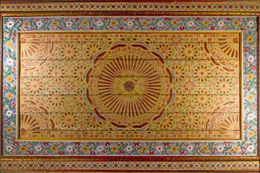 Asya tarzında dekore edilmiş iç dekorasyon ayrıntıları