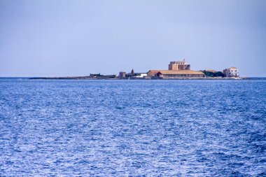 Akdeniz 'in doğal arka planı, İtalya.