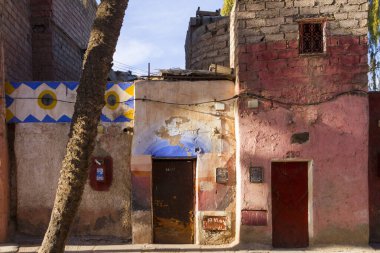 Fas 'taki eski mimarinin ayrıntıları.