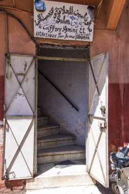 Fas 'taki eski mimarinin ayrıntıları.