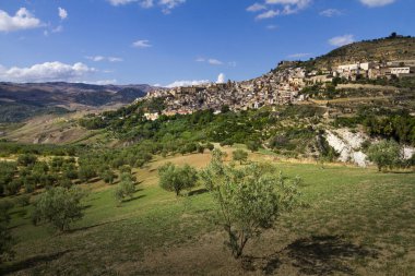 İtalya 'nın Sicilya kentindeki Segesta Tepesi.