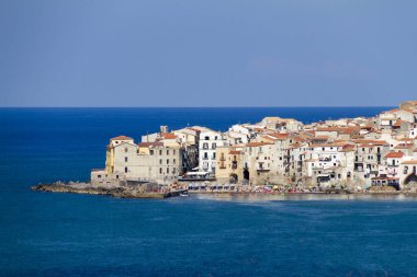 İtalya, Taormina 'nın muhteşem manzarası.