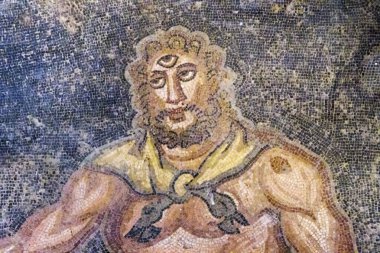 Taormina 'nın eski mimari detayları - ünlü Akdeniz tatil köyü, Sicilya, İtalya.