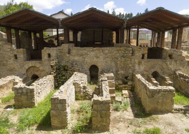 İtalya 'da Antik Tapınak Vadisi, Sicilya Agrigento Kalıntıları.