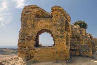 İtalya 'da Antik Tapınak Vadisi, Sicilya Agrigento Kalıntıları.