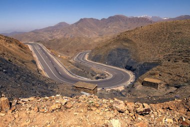 Yüksek Atlas Dağları seyahat ediyor, Fas.