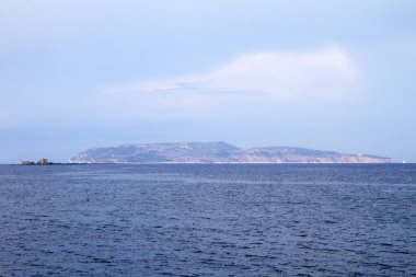Akdeniz 'in doğal arka planı, İtalya.
