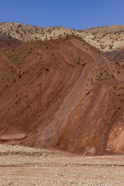 Yüksek Atlas Dağları seyahat ediyor, Fas.
