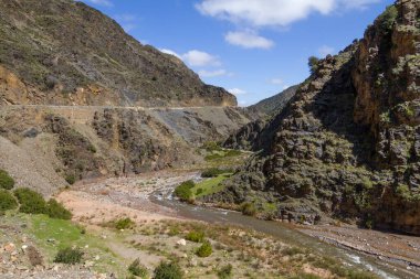 Yüksek Atlas Dağları seyahat ediyor, Fas.