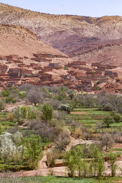 Tizi Tichka Village Atlas Mountain Morocco — 스톡 사진