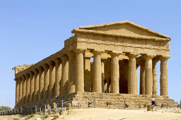 Antiguas Ruinas Del Valle Los Templos Agrigento Sicilia Italia —  Fotos de Stock