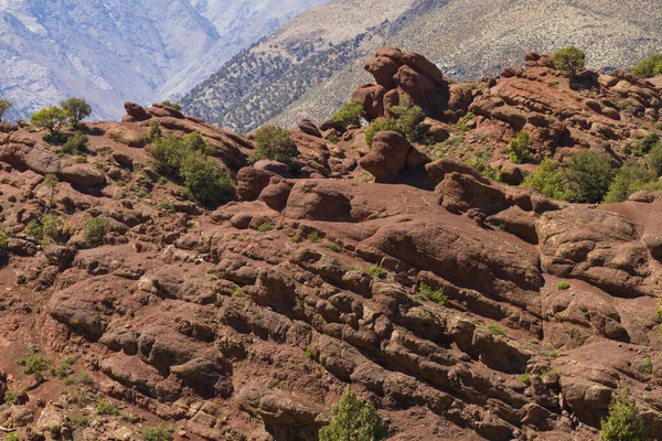 High Atlas Mountains Viagem Marrocos Ladscape Natural — Fotografia de Stock