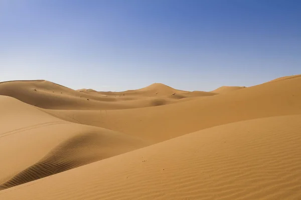 Landschap Van Geel Woestijnzand Marokko — Stockfoto