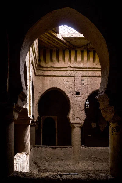 Podrobnosti Staré Architektuře Maroku — Stock fotografie