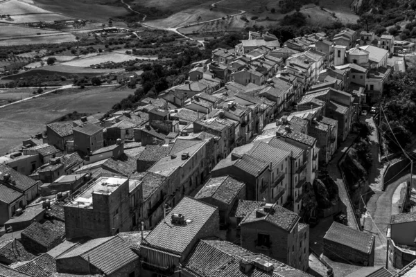 Hilltop Város Segesta Szicíliában Olaszországban — Stock Fotó