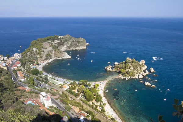 Talya Taormina Nın Muhteşem Manzarası — Stok fotoğraf