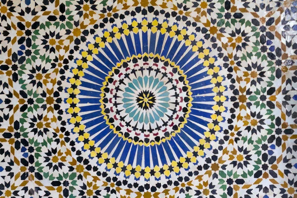 Płynny Kolorowy Wzór Stylu Marokańskim — Zdjęcie stockowe