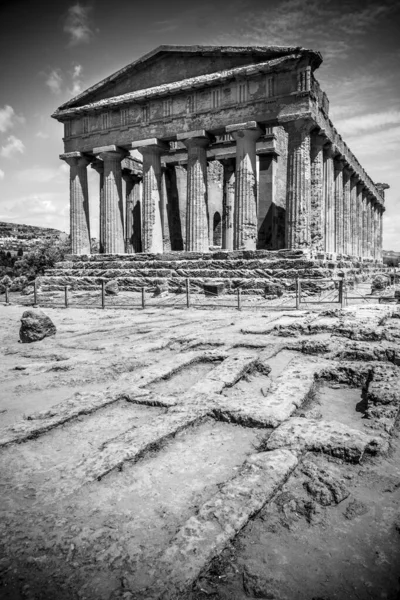 Antiguas Ruinas Del Valle Los Templos Agrigento Sicilia Italia — Foto de Stock