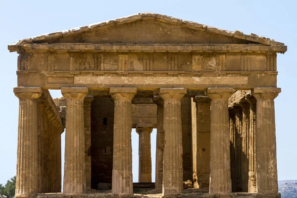 Antigas Ruínas Vale Dos Templos Agrigento Sicília Itália — Fotografia de Stock