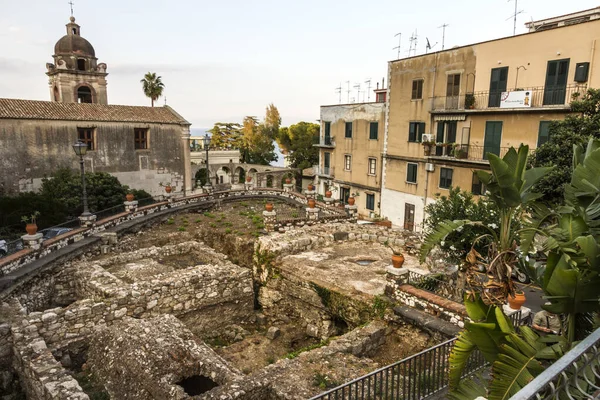 Taormina Известный Средиземноморский Курортный Город Сицилия Италия — стоковое фото