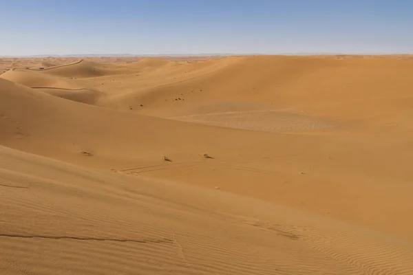 Landschap Van Geel Woestijnzand Marokko — Stockfoto