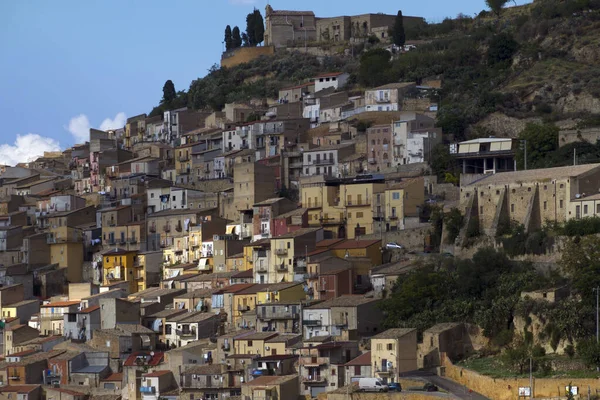 Hilltop Πόλη Της Segesta Στη Σικελία Ιταλία — Φωτογραφία Αρχείου