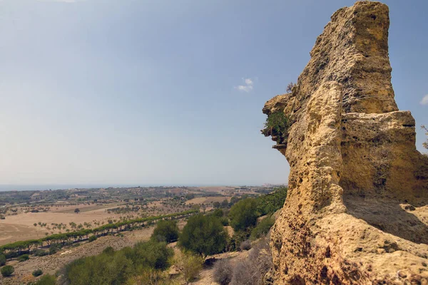 Starożytne Ruiny Doliny Świątyń Agrigento Sycylia Włoszech — Zdjęcie stockowe