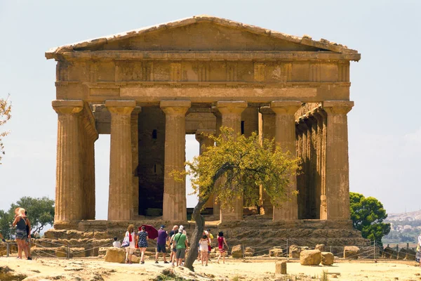 Antigas Ruínas Vale Dos Templos Agrigento Sicília Itália — Fotografia de Stock