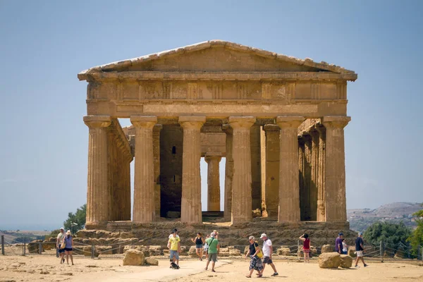 Antigas Ruínas Vale Dos Templos Agrigento Sicília Itália — Fotografia de Stock