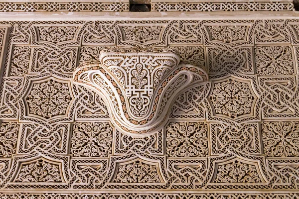 Szczegóły Dekorowane Wnętrze Maroku — Zdjęcie stockowe