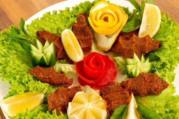 Turchia Cig Kofte Alimentare Specifico — Foto Stock