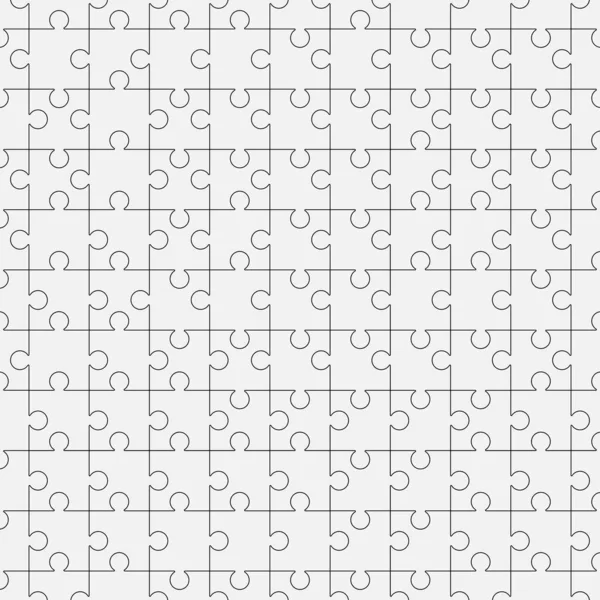 Set Vettoriale Illustrazione Puzzle Pezzi Separati — Vettoriale Stock