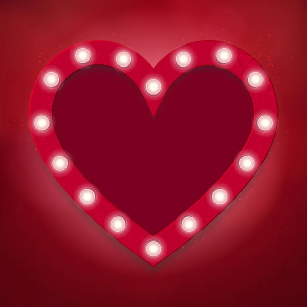 Valentýn Pozadí Jasnými Světly — Stockový vektor
