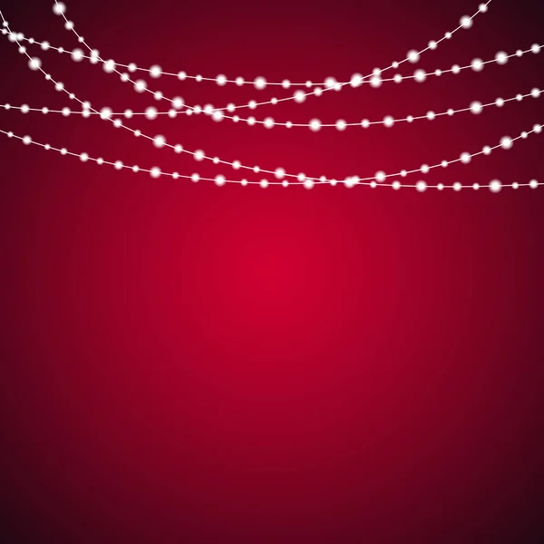 String Lights Background Vector Clip Art Стоковый вектор