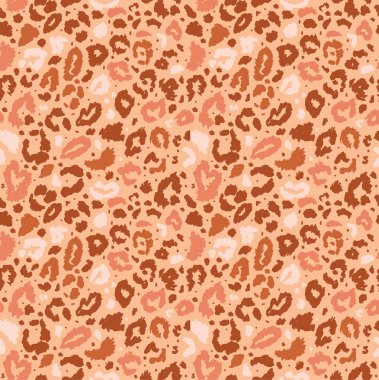 Sorunsuz leopar vahşi doğa desen. Vektör hayvan yazdırma.