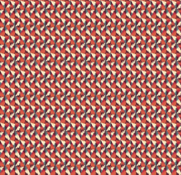 Sömlös Ikat texturerat broderi bakgrund etchnic mönster — Stock vektor