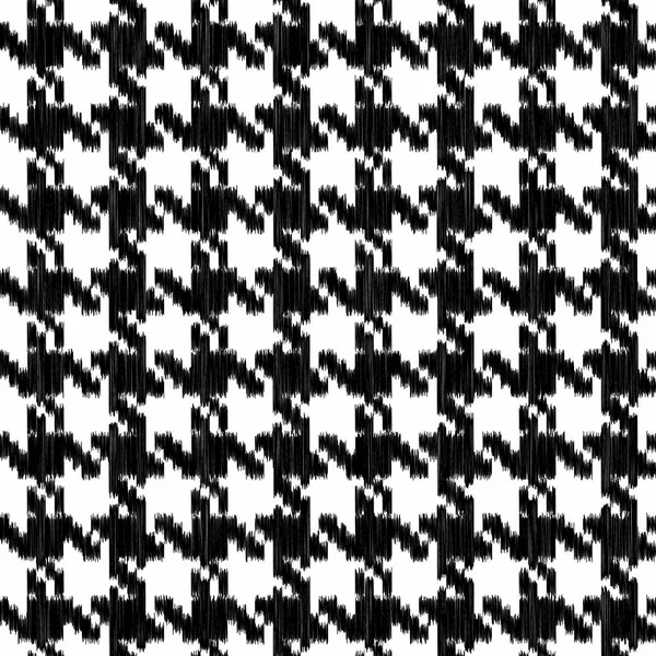 Seamless fashion pattern. Classic style of plaid fabric. Black ana white. — Stock Vector