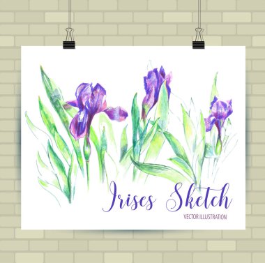 Vektör biçiminde çizim çizimi. Güzel peyzaj ve kentsel unsurları ile Poster. Elle çizilmiş illüstrasyon.