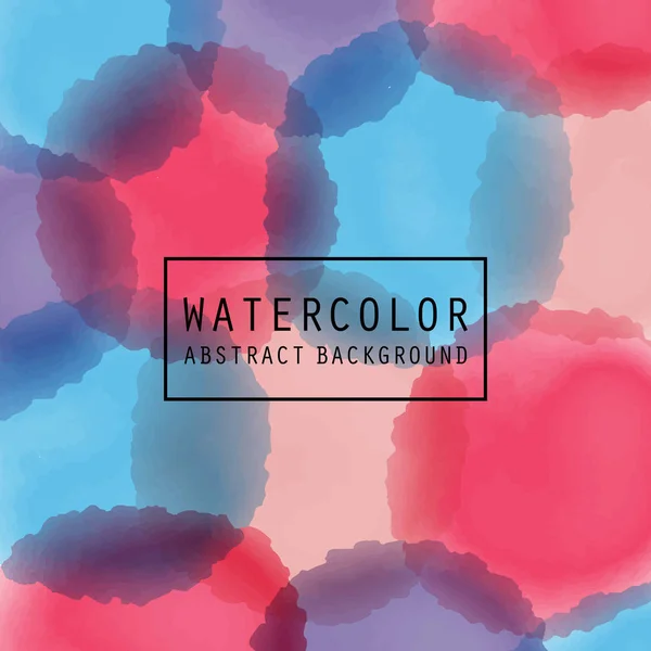 Vector patroon met aquarel geschilderde cirkels. Sjabloon voor uw ontwerp en decoratie. — Stockvector