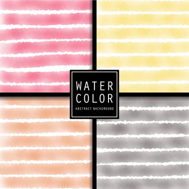 Renkli ışık çizgili vektör desen tasarımı seti.