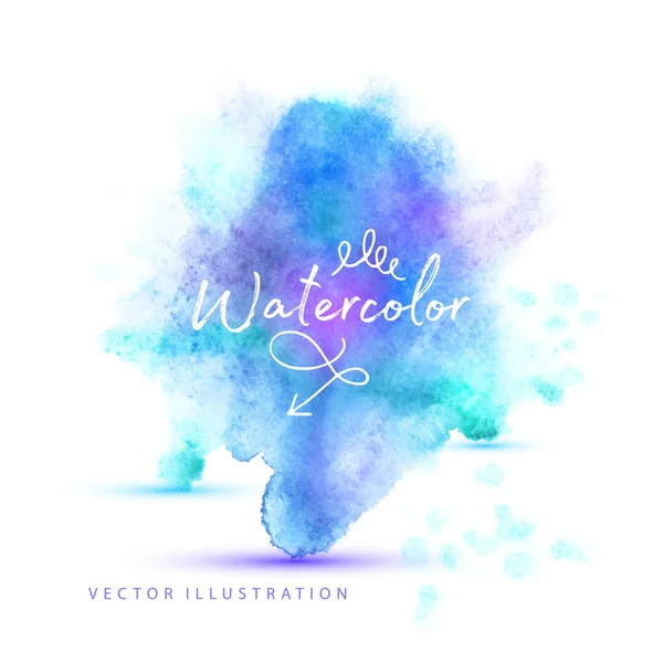 Vektor Aquarell Hintergrund. handgemaltes abstraktes Design. — Stockvektor