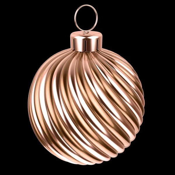 Bola Navidad Oro Metálico Brillante Bola Año Nuevo Decoración Esfera —  Fotos de Stock