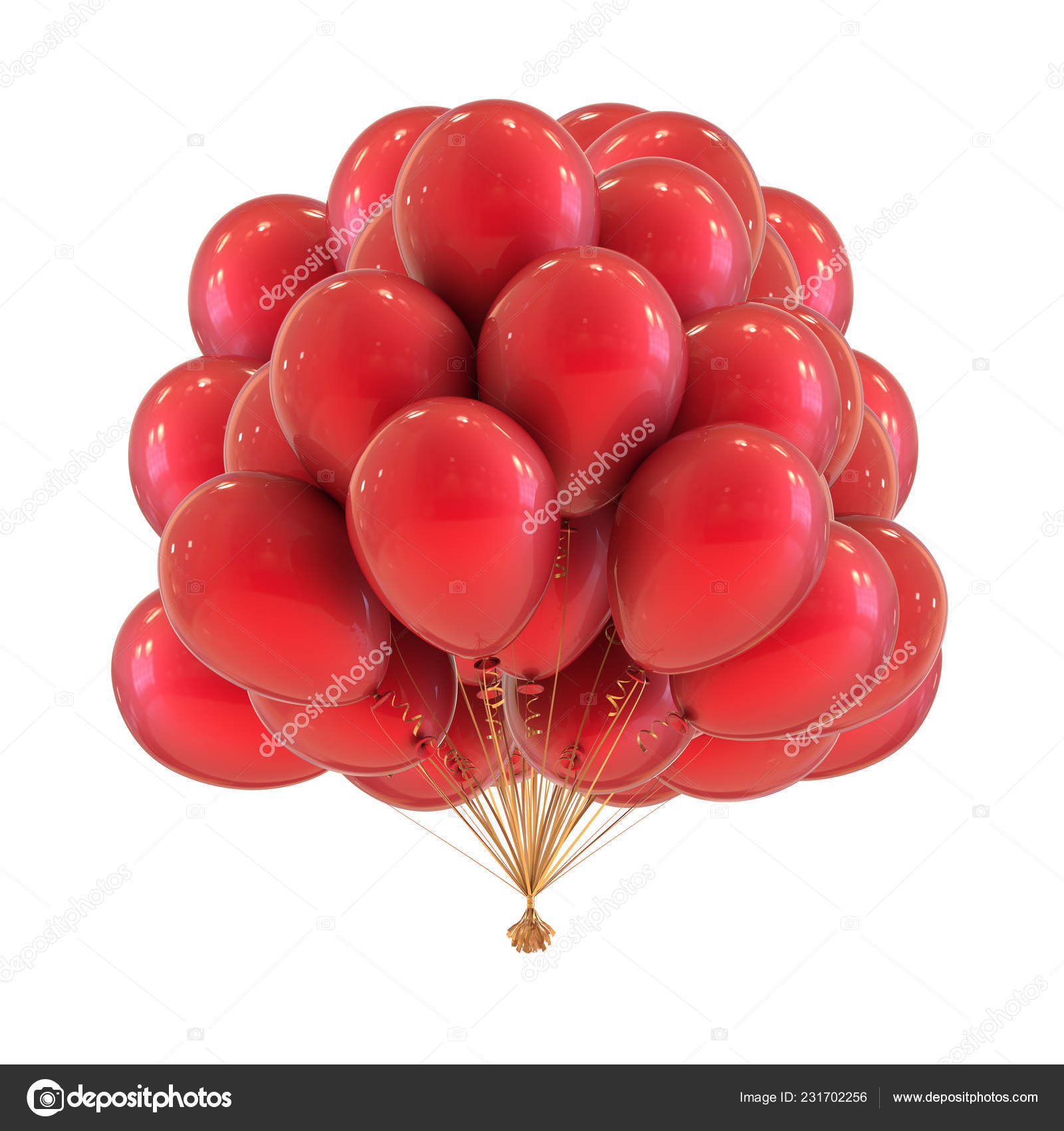 Partie Rouge Ballons Helium Tas Blanc Joyeux Anniversaire Decoration Classique Photographie Snake3d C