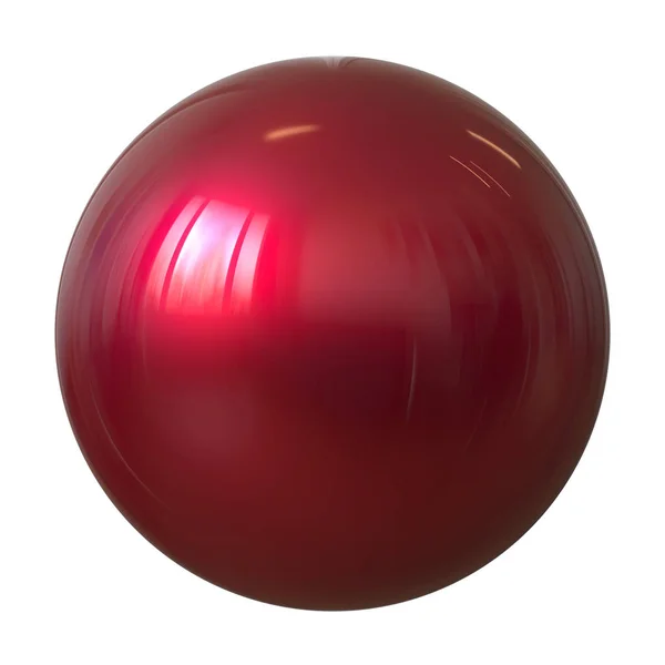 Ball Sphere röd rund knapp grundläggande cirkel geometrisk form — Stockfoto