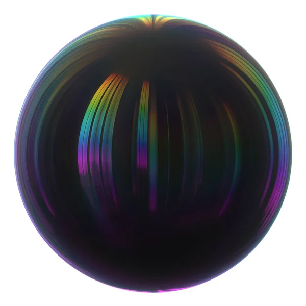 Black sphere bubble oil drop close-up. Circle ball simple shape — Stock Photo, Image