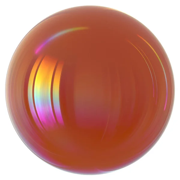 Sphère bulle ronde huile goutte orange gros plan — Photo