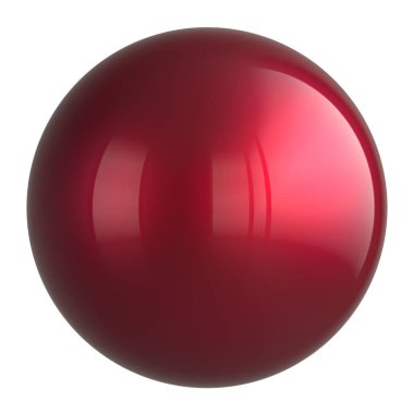 Kırmızı Küre yuvarlak düğmesi temel top daire geometrik şekil