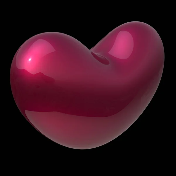 Kształt serca symbol miłości. Valentine element projektu karty okolicznościowe — Zdjęcie stockowe